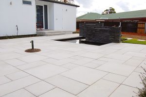 Anston Architectural pavers installed in an ashlar pattern.