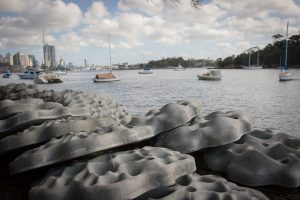 Living Seawalls concrete modules by SVC Urban