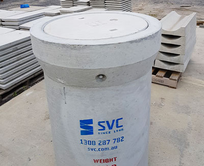 VicRoads S1 Subsurface Drainage Concrete Pit & Cover Set by SVC Civilsvc precast concrete S1 pit cover set