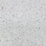 Concrete swatch featuring a white quartz aggregate