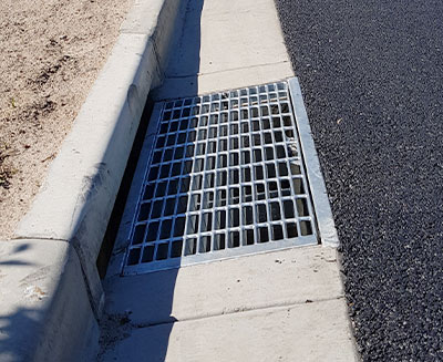 SVC supplies VicRoads-compliant stormwater grates for kerbside road applications.